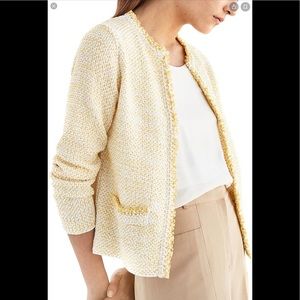 NWT Massimo Dutti Yellow Cardigan